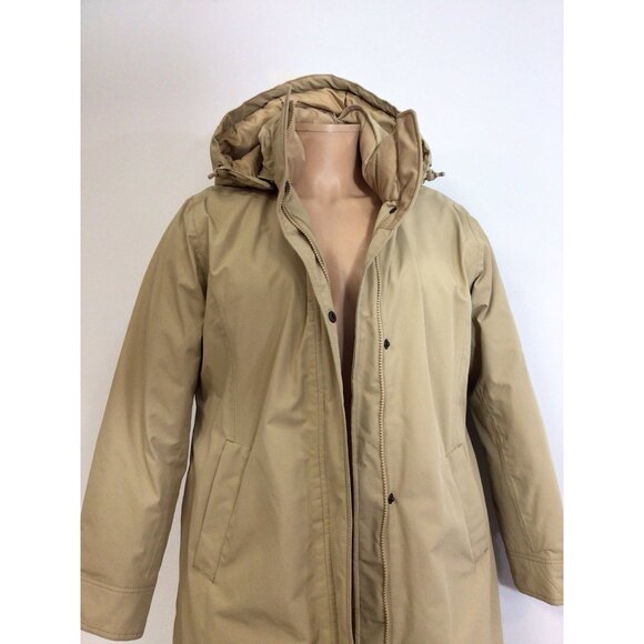 Lands End Down Feather Coat Jacket Womens Medium - Picture 6 of 10